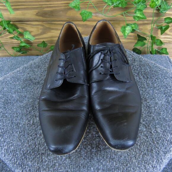 Aldo Men's‎ Derby Oxfords Black Leather Size 11 Medium Used 2025 - Picture 2 of 7